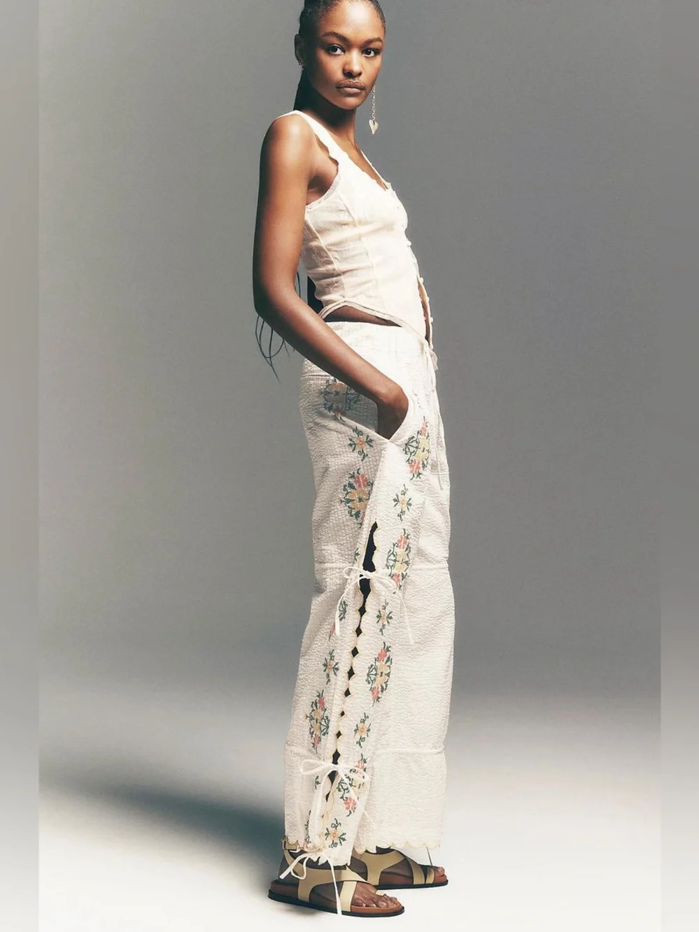 Free People Spring Breeze Tie Pants